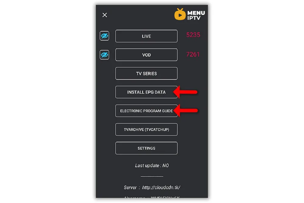 How to setup IPTV on GSE via Xtream Codes API