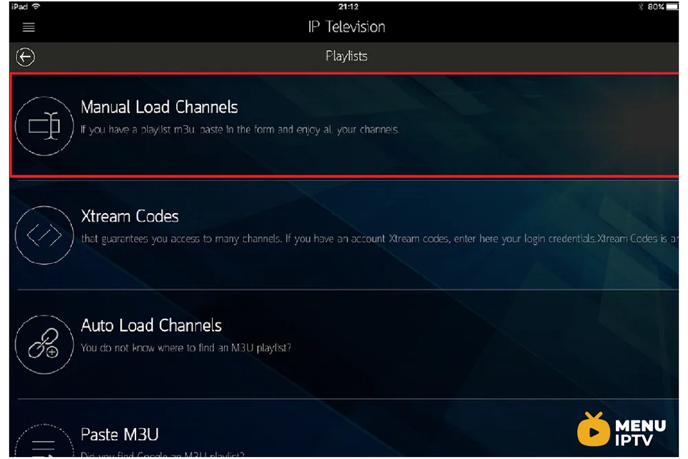 How to setup IPTV on IP Television App