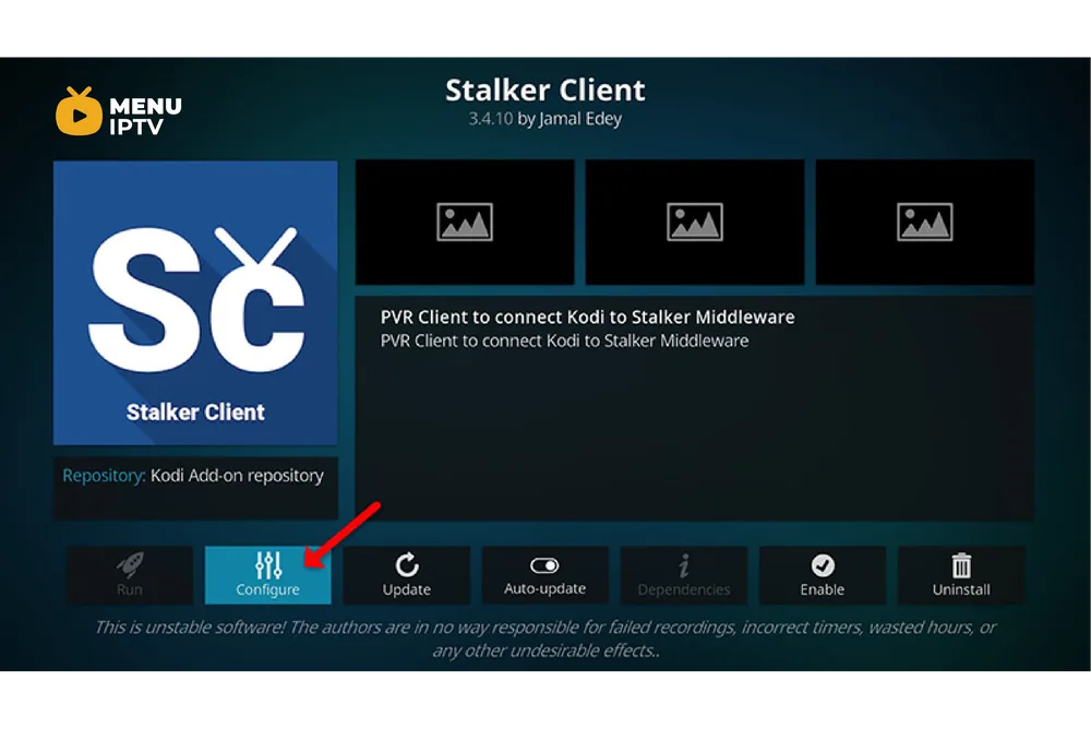 How to setup IPTV on Kodi via Stalker Client